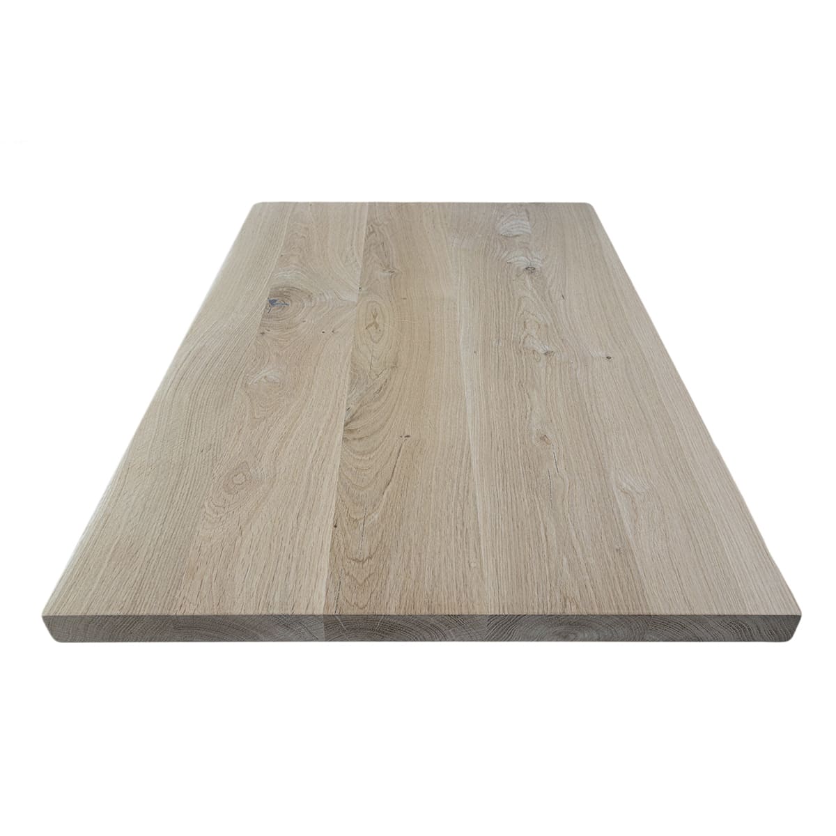 Massieve eiken bureaubladen rechte kant